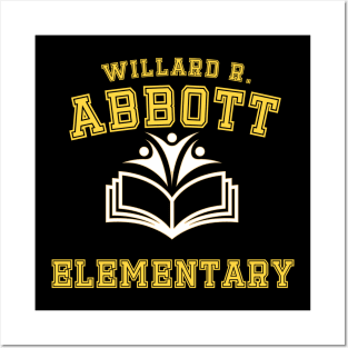 Willard R. Abbott Elementary yellow color Posters and Art